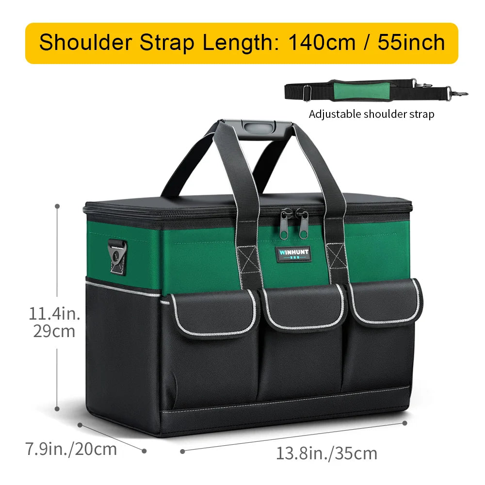 WINHUNT Tool Bag Heavy Duty Tote With Multi Pockets Organizer