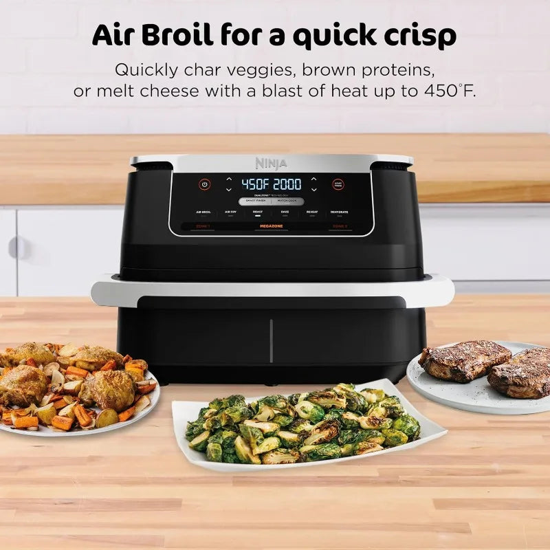 XMSJ Ninja Foodi MegaConvectionPlusSeries 6-In-1 Air Fryer 7Qt MegaZone ProSeries