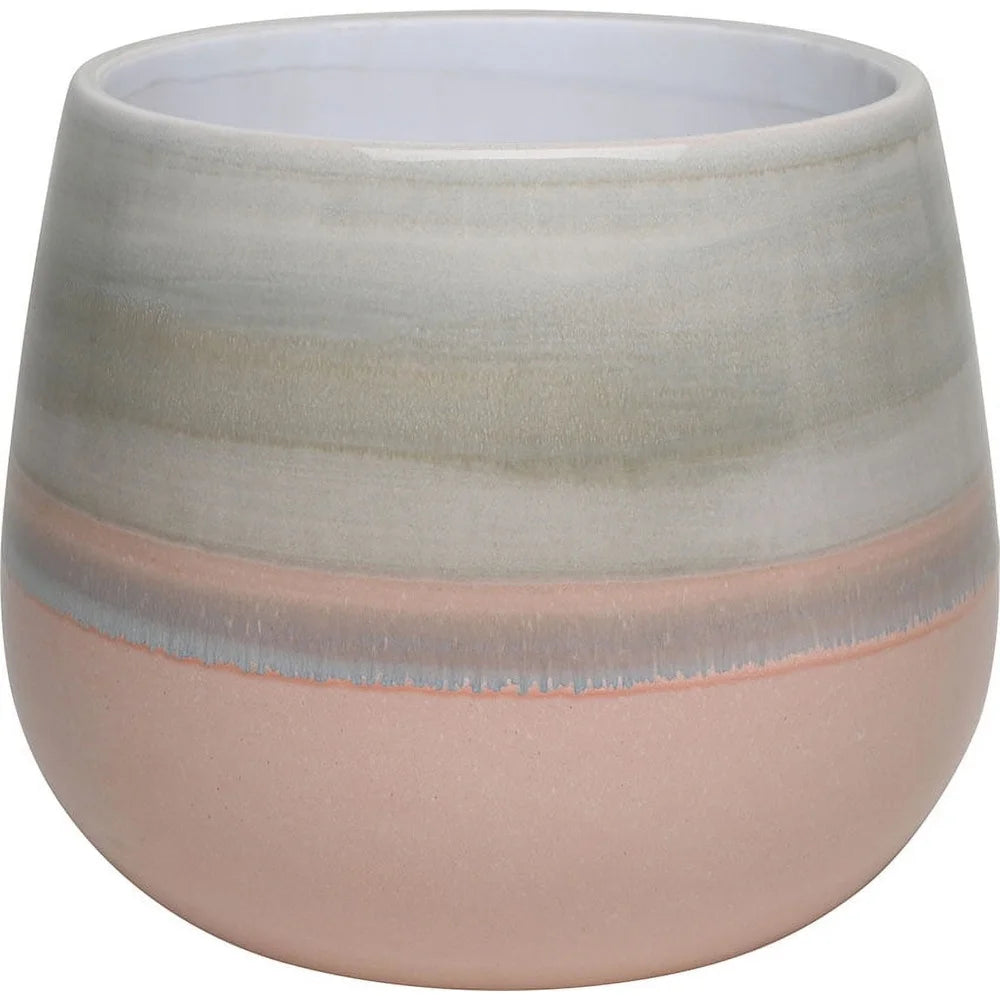 Decorative Ceramic Planter With Drainage Holes For Indoor Outdoor Plants And Succulents