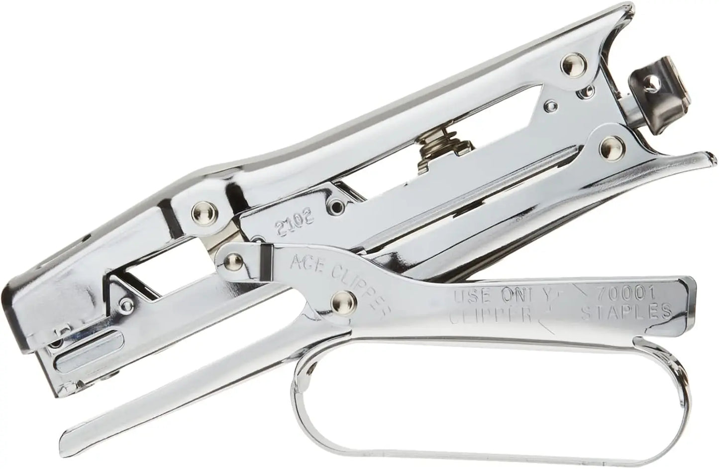 Lightweight Chrome Stapler With 210 Staple Capacity For Office
