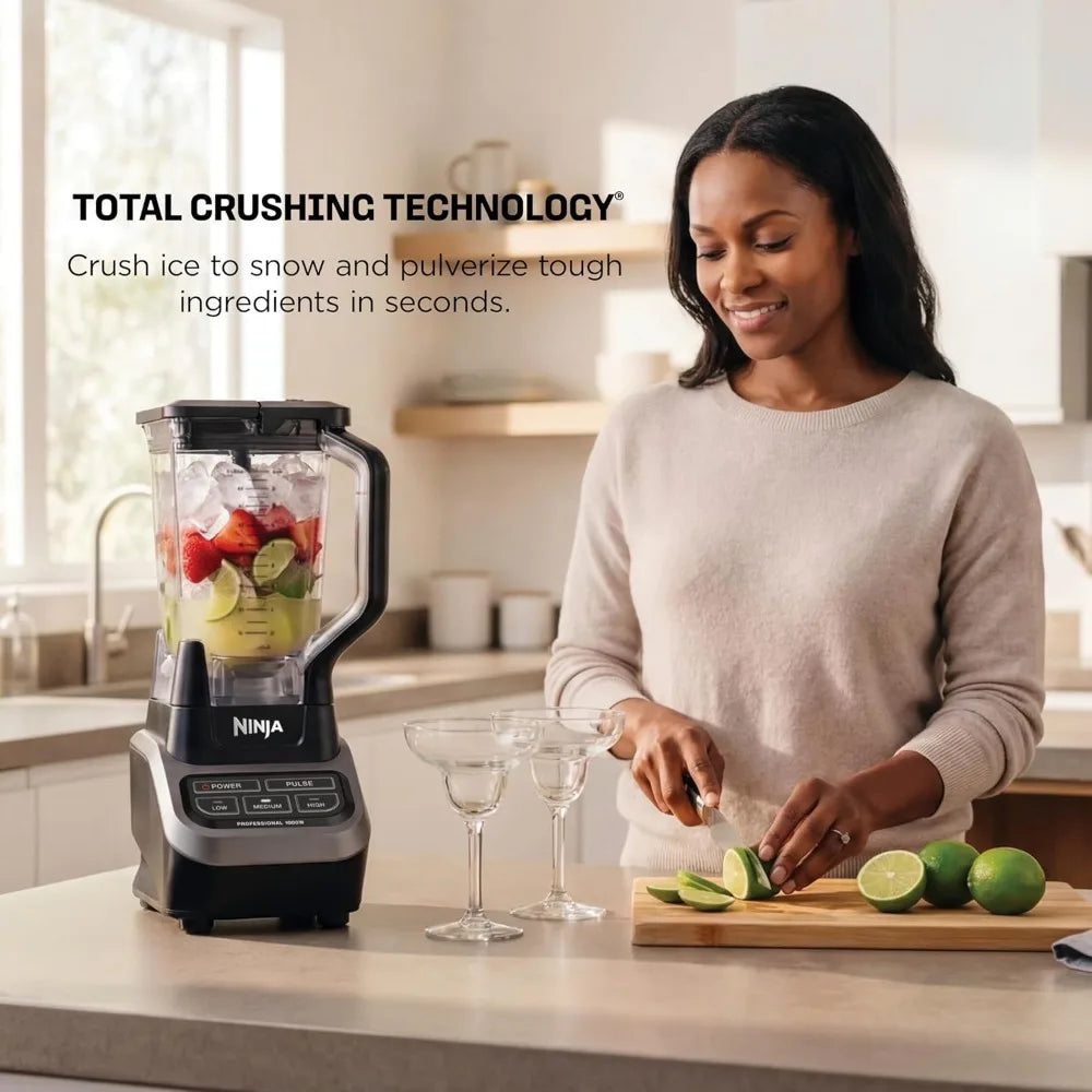 Ninja Professional Blender 1000W With Total Crushing Technology For Smooth Ice And Frozen Ingredients