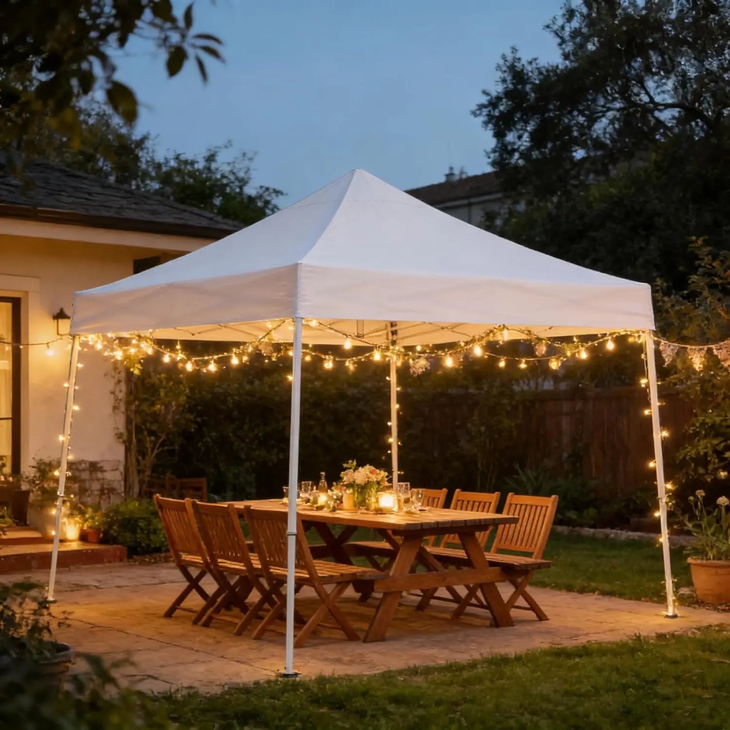 HiMISS HeavyDuty PopUp Canopy Tent Outdoor Shelter OnePushCenterLock DurableFrame