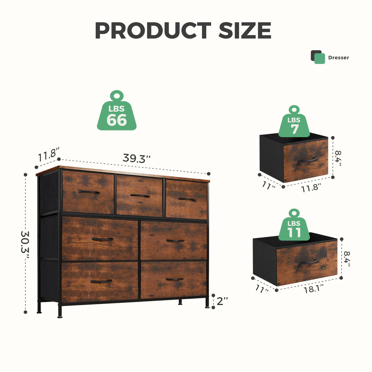 Six Compartment Fabric Storage Cabinet Organizer With Wooden Top Metal Frame