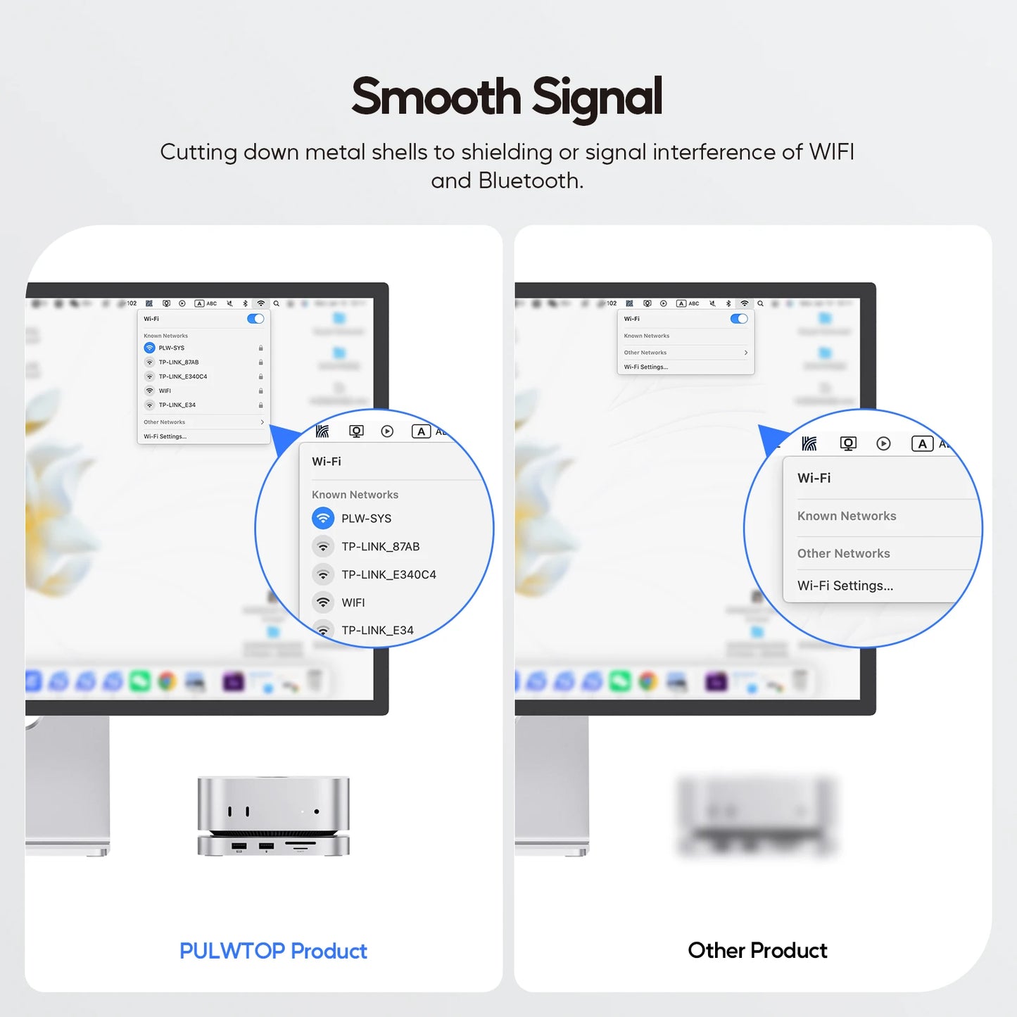 Pulwtop Mac Mini M4 Docking Station USB C Hub 4K 60Hz HDMI NVMe Enclosure Nine In One