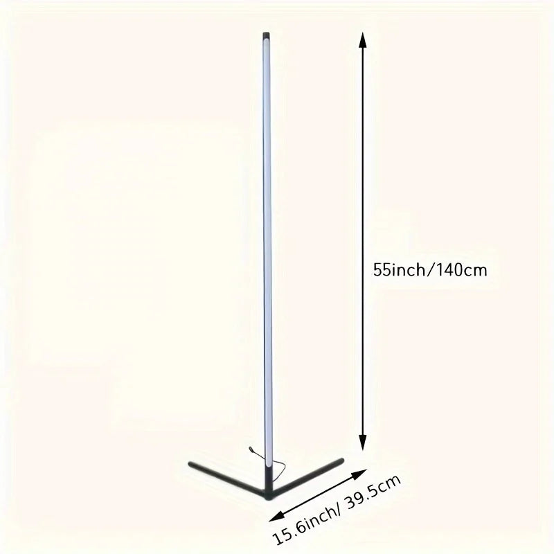 Corner Floor Lamp RGB LED UltraHighBrightness AmbientIllumination Fixture for LivingRoom