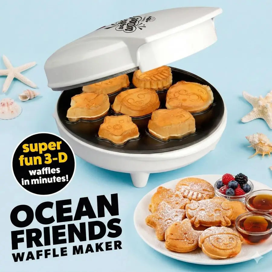 Creature Multifunctional Waffle Maker Engineered For Seven Oceanic Animal WaffleShapeSet