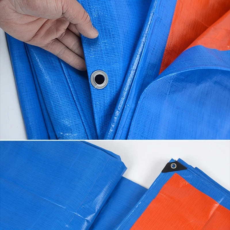 Heavy Duty Double Sided Waterproof PE Tarp With Reinforced Grommets