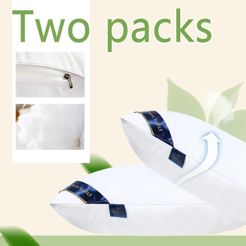 Hotel Luxury Memory Foam Pillow With Cotton Cover For Superior Comfort And Neck Support For Restful Sleep