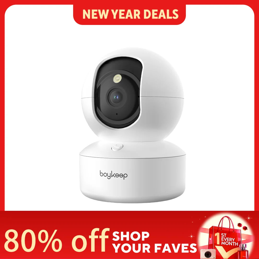 BoyKeep 3MP 5G 2.4GHz WiFi Indoor Security IP Baby Monitor Camera With Auto Tracking
