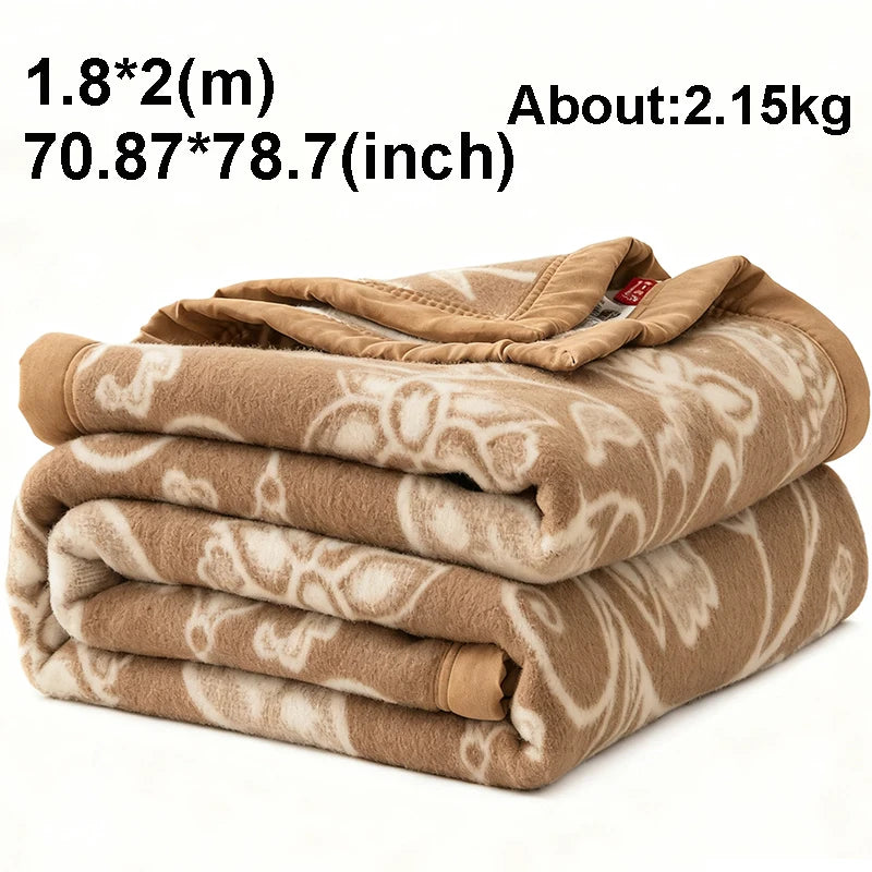 Wool Cashmere Blend Blanket 80 Percent Wool 20 Percent Cashmere All Season Cozy
