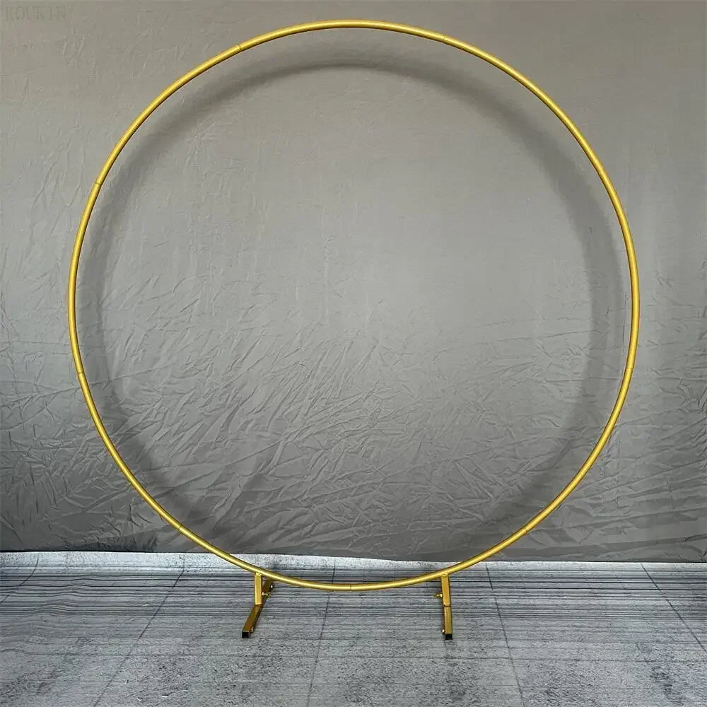 NONECN Circular Arch Balloon Stand for Garden Weddings Customizable 78.7 Inch Tall Backdrop for Photos