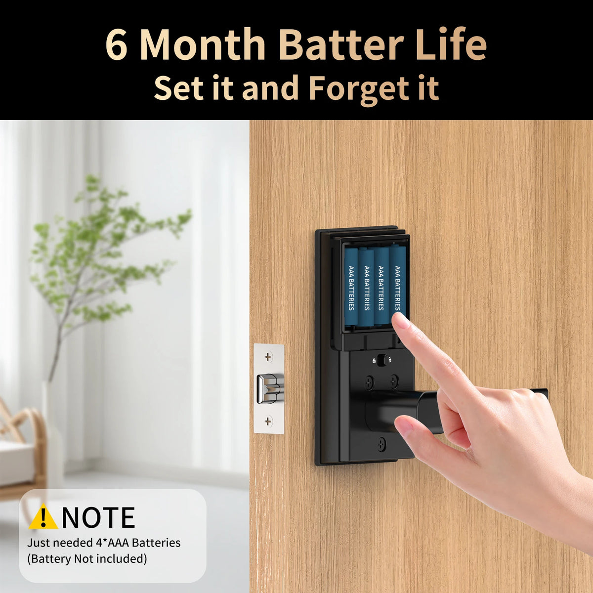 Viladepot Fingerprint Smart Lock With Bluetooth Keypad And App Control