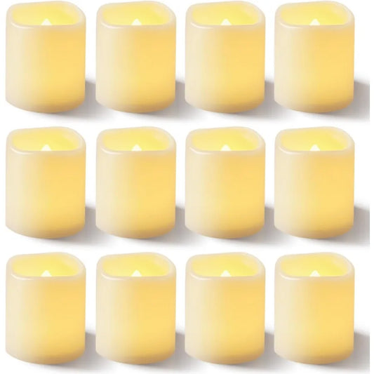 Flameless LED Votive Candles Packaged Featuring LongLasting 200Hour Battery Life