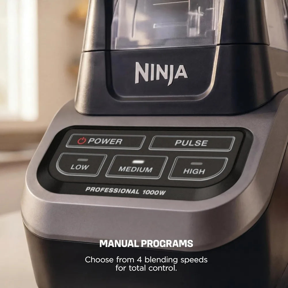 Ninja Professional Blender 1000W With Total Crushing Technology For Smooth Ice And Frozen Ingredients