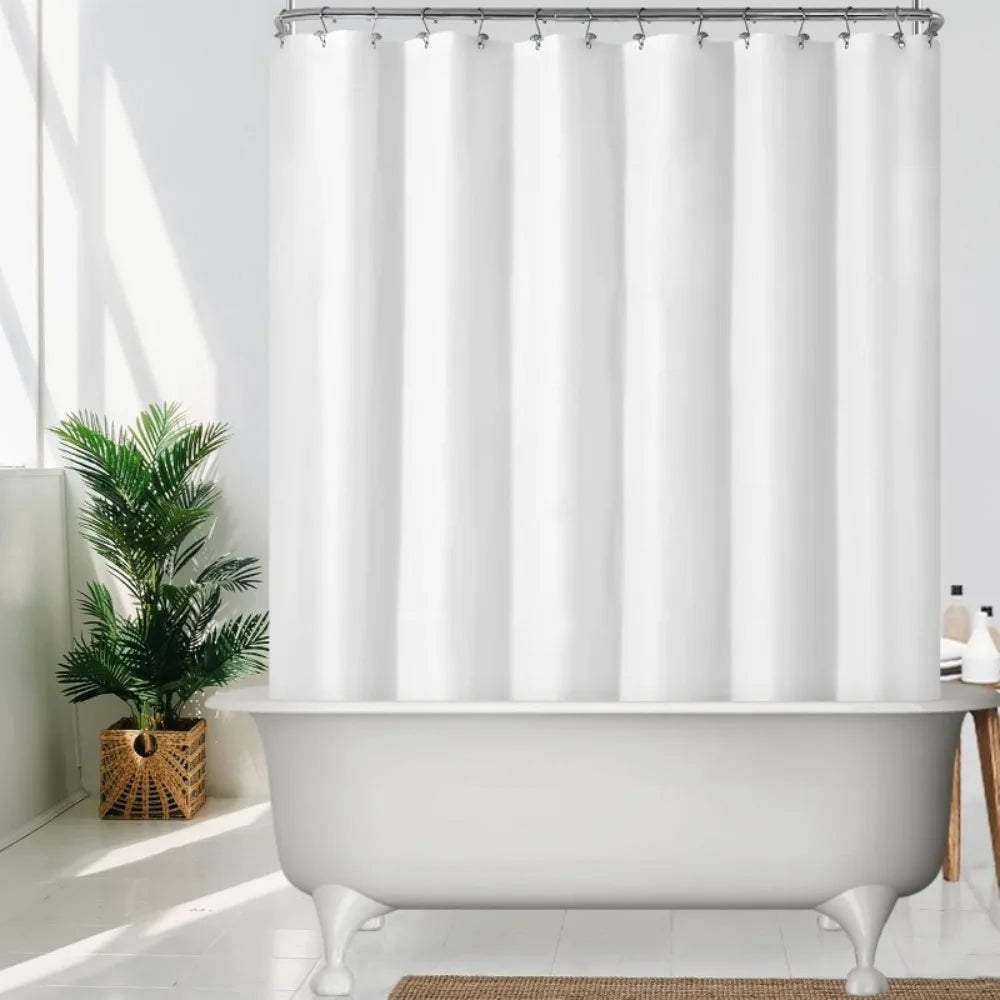 Clear PEVA Shower Curtain Liner Waterproof PVC Free Bathroom Splash Protection