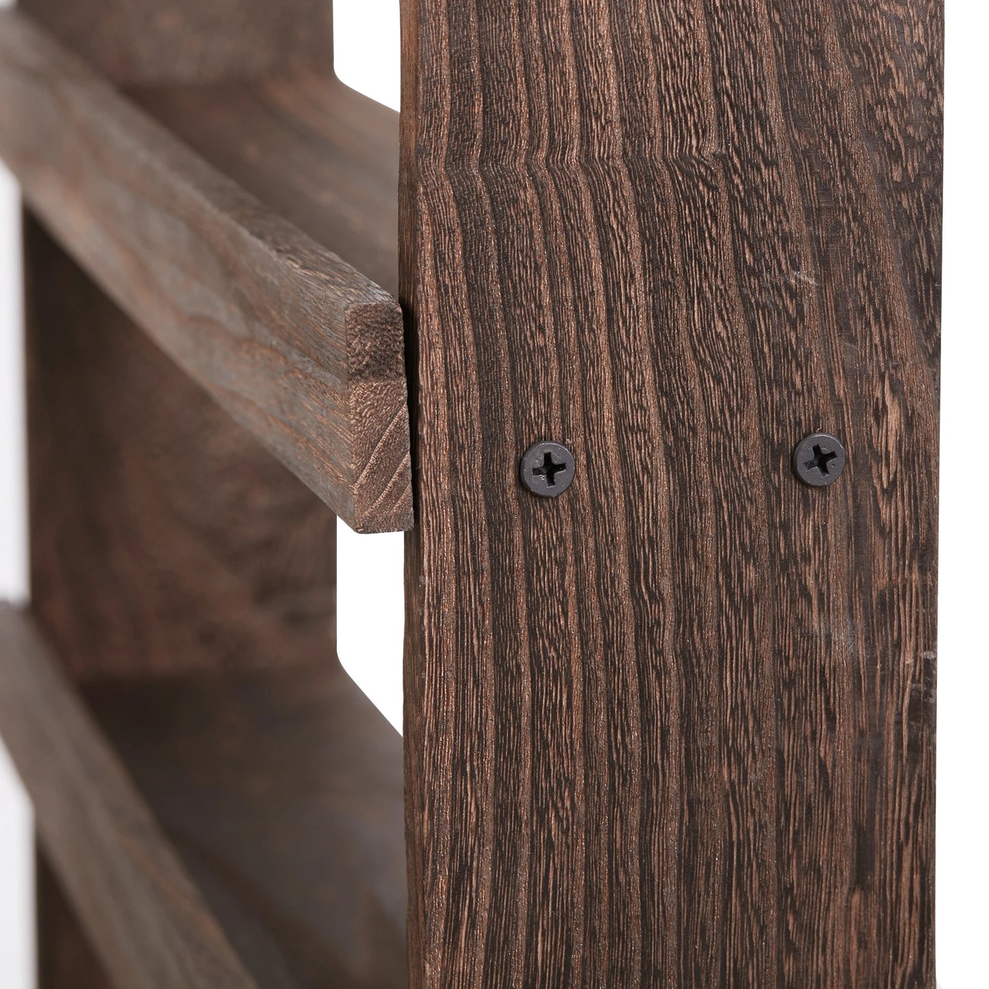 Floating Kitchen Shelf Wall Mounted Wooden 4 Tier Spice Rack