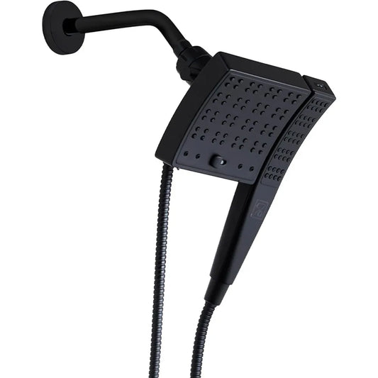 Dual Function Shower Set With Fixed And Handheld Heads For Modern Bathrooms And Showers