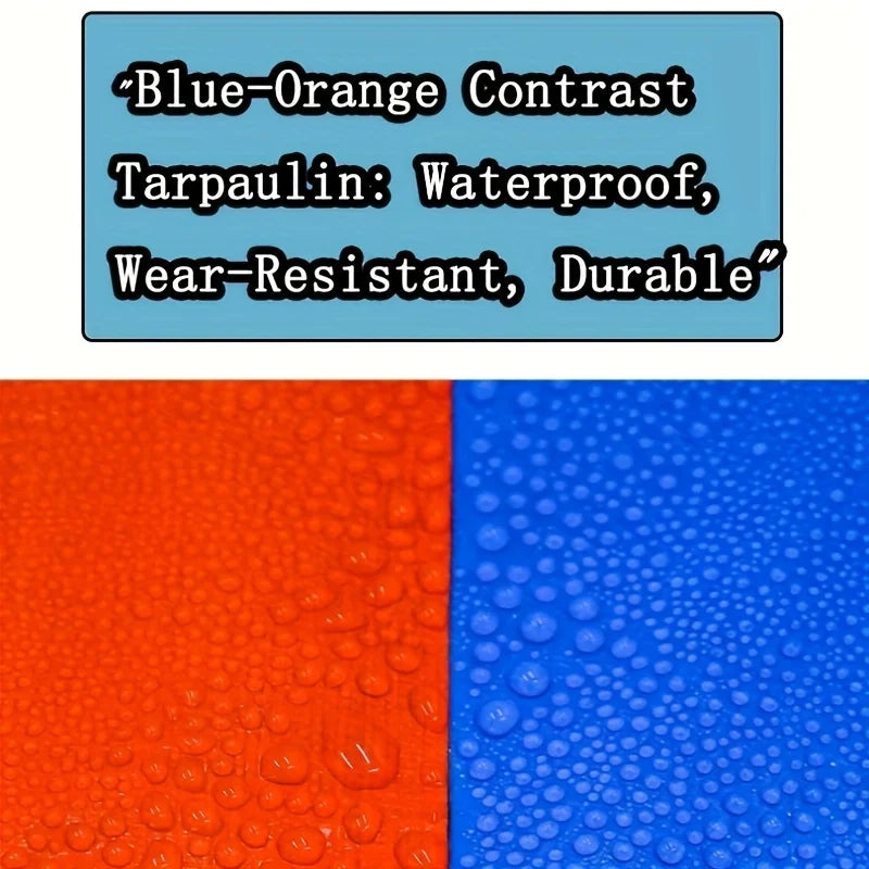 Heavy Duty Double Sided Waterproof PE Tarp With Reinforced Grommets