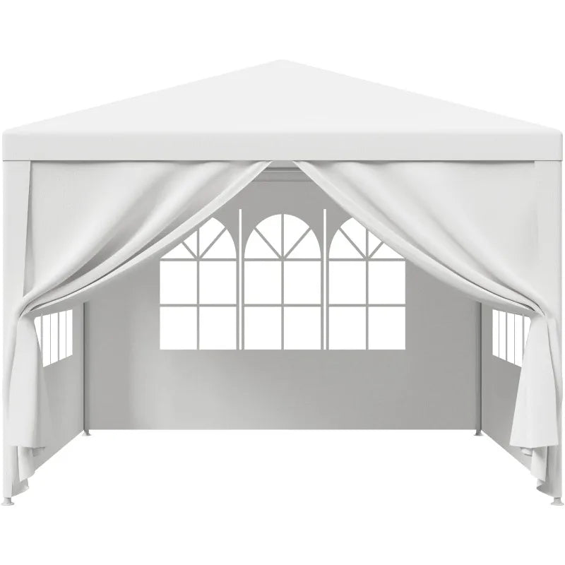 OutdoorWeatherproof Canopy Tent With Removable Sidewalls And Mesh Window Enclosures