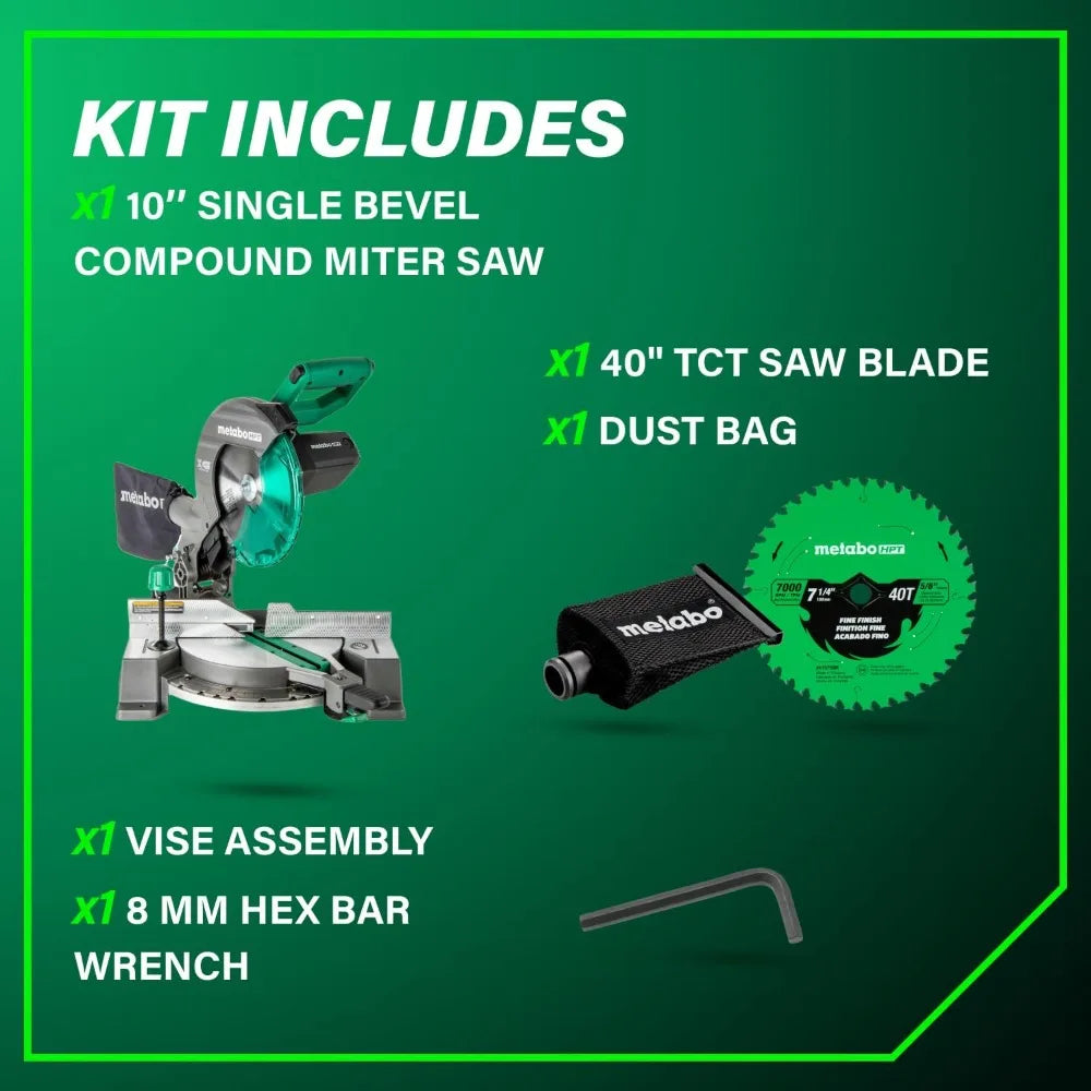Single Bevel Compound Miter Saw 15 Amp Xact Cut