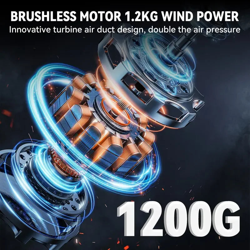 Yofidra 28000RPM Electric Air Blower Cordless Leaf Vacuum 18V Battery Included For Makita Battery Pin