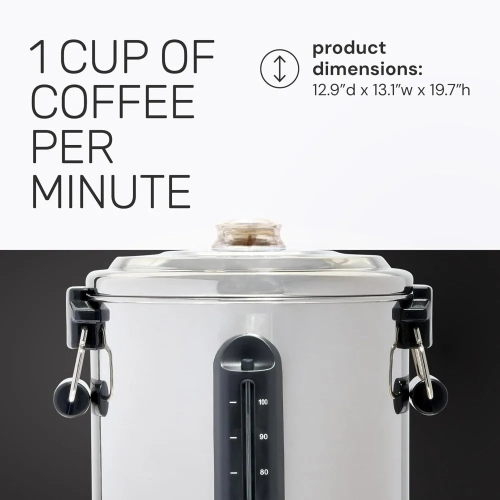 Coffee Urn And Hot Beverage Dispenser With Dripless Faucet