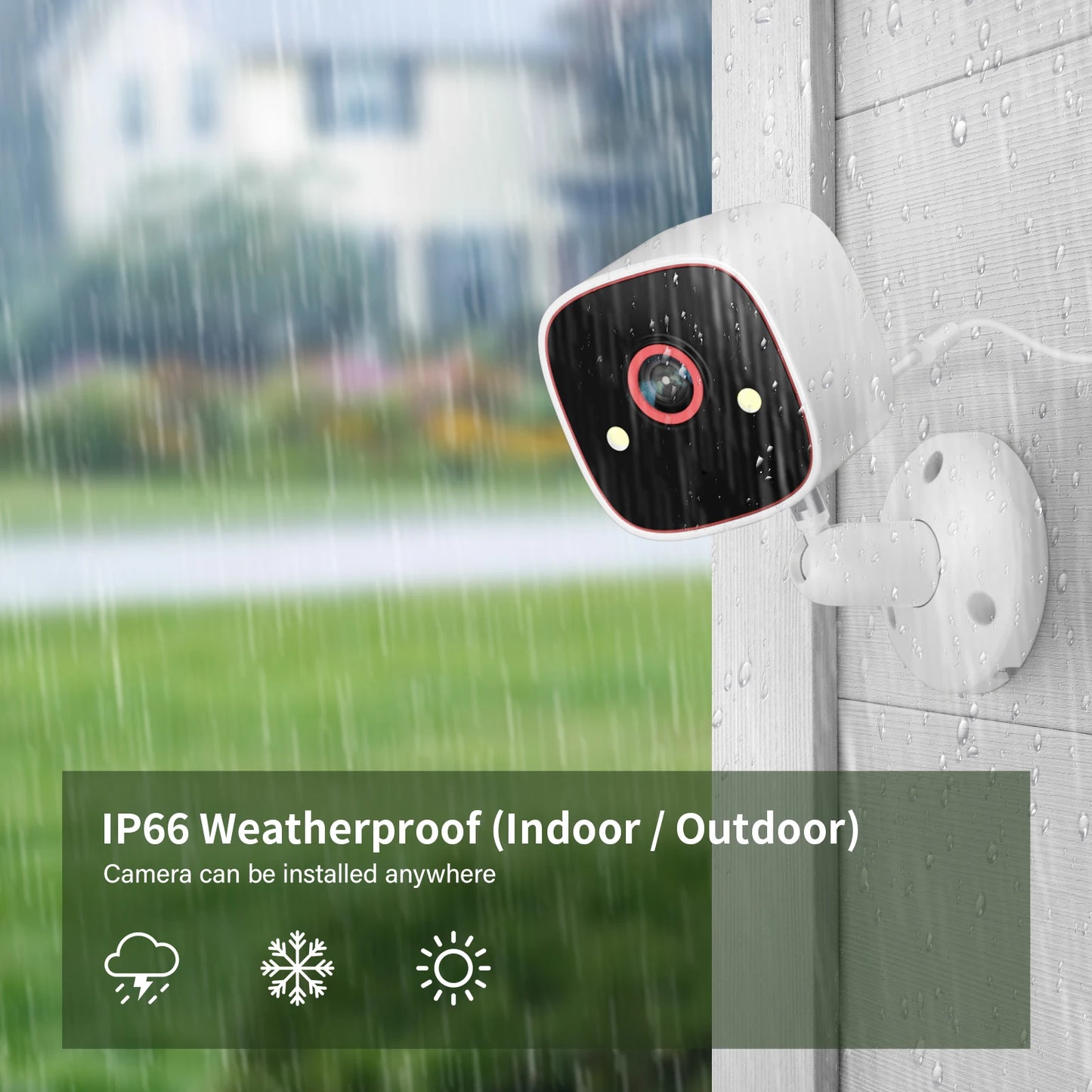 JENNOV 2K Wireless Outdoor Indoor Security Camera With Night Vision