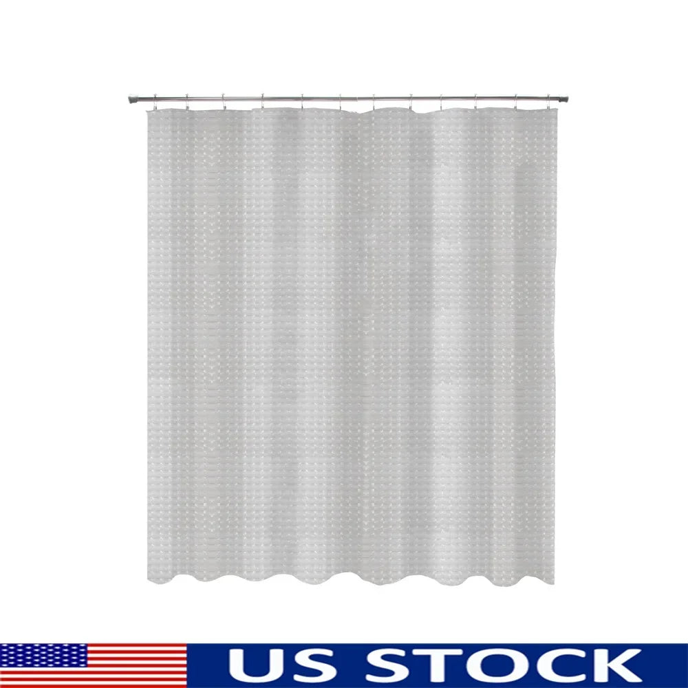 Geometric Pattern PEVA Waterproof Shower Curtain Liner Eco Friendly Machinewashable
