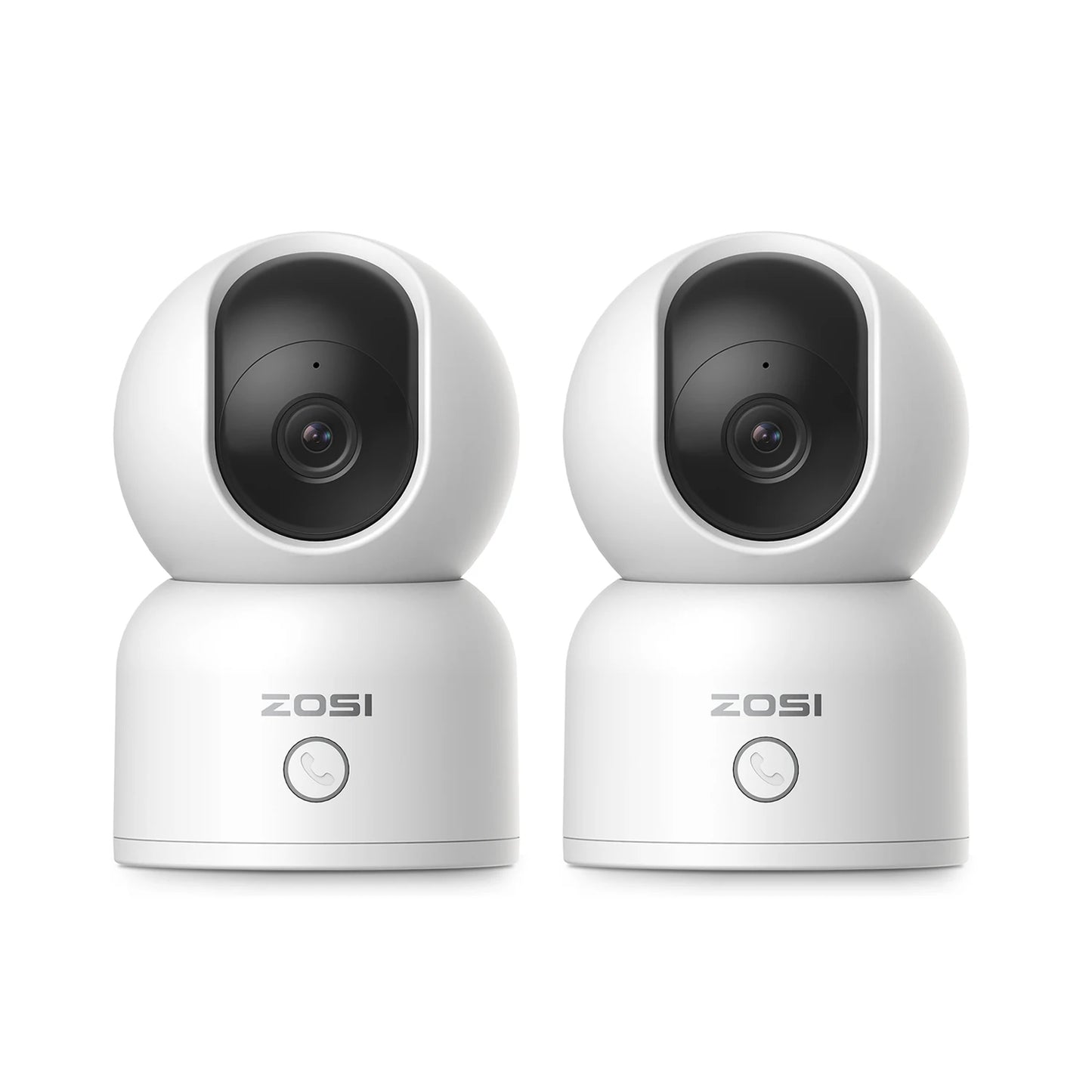 ZOSI 360 AI PTZ Security Camera With Auto Tracking Night Vision 2K Resolution Full 360 Degree Coverage