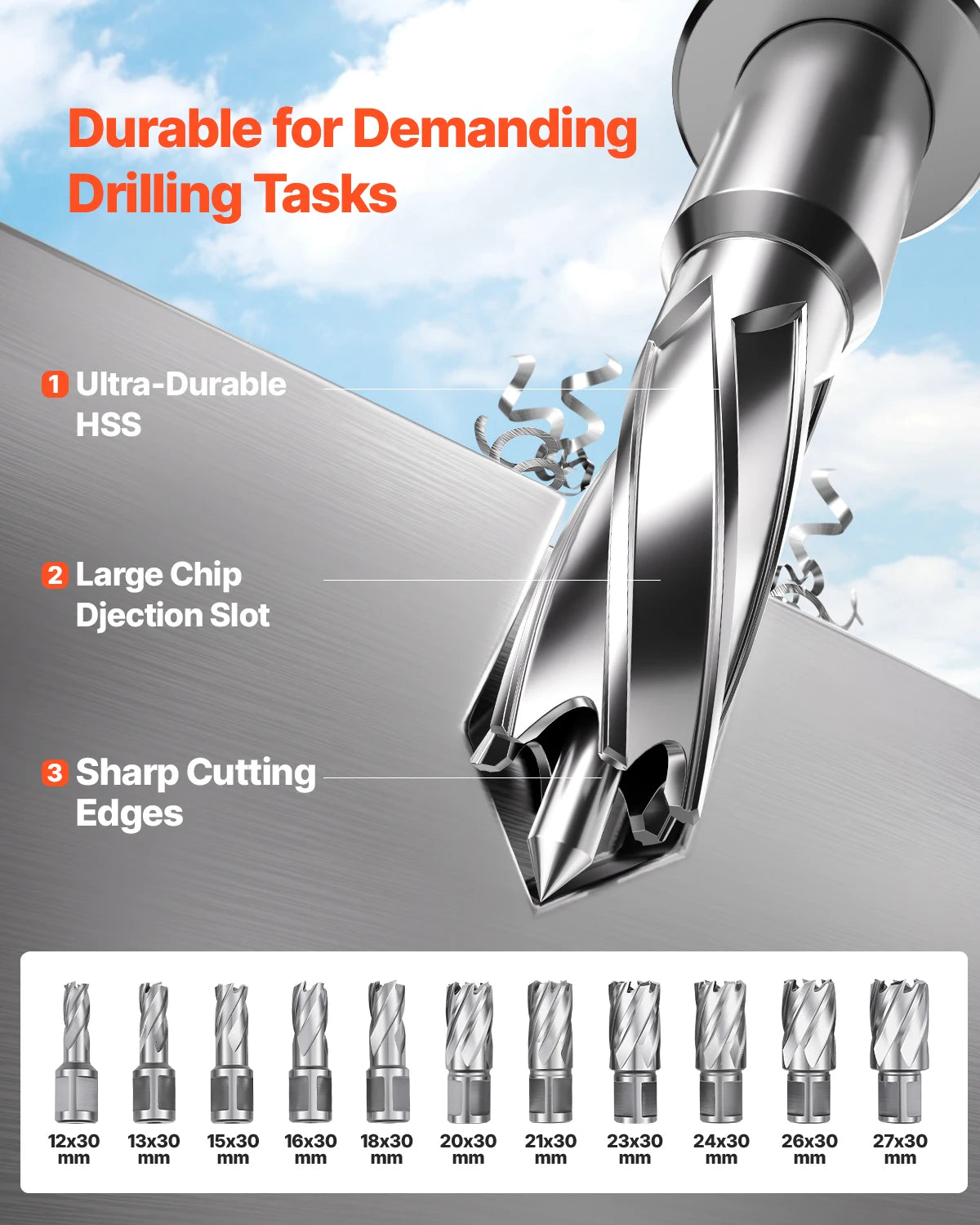 SucceBuy Magnetic Drill Press Kit 11 Piece Portable Electric High Power 1450W 850 RPM For Steel Plate Drilling