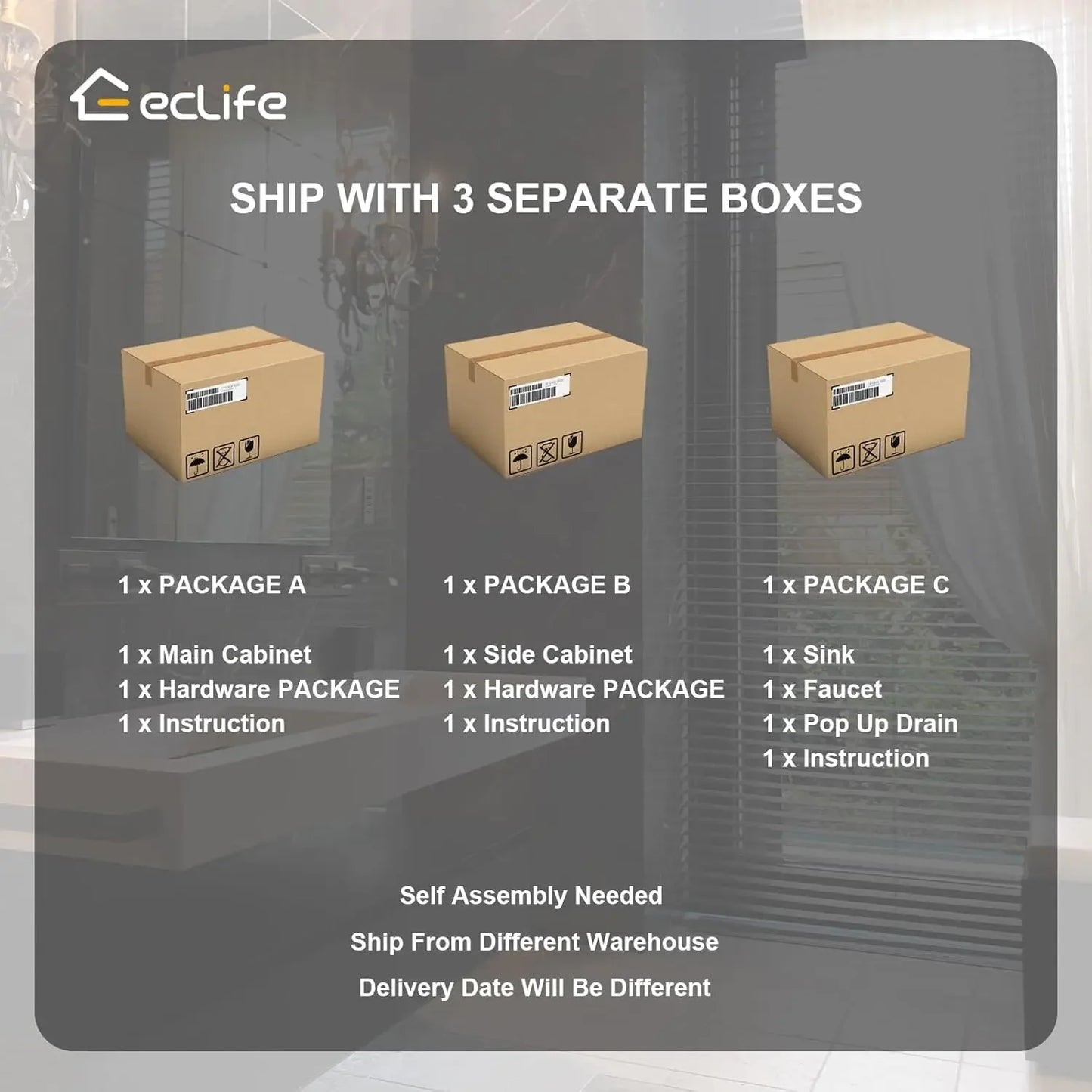 [Free Shipping!]36" Bathroom Vanity Sink Combo Modern Metal Stand Cabinet W/Bottom Shelf & Storage Side Cabinet Blue Boat Vessel