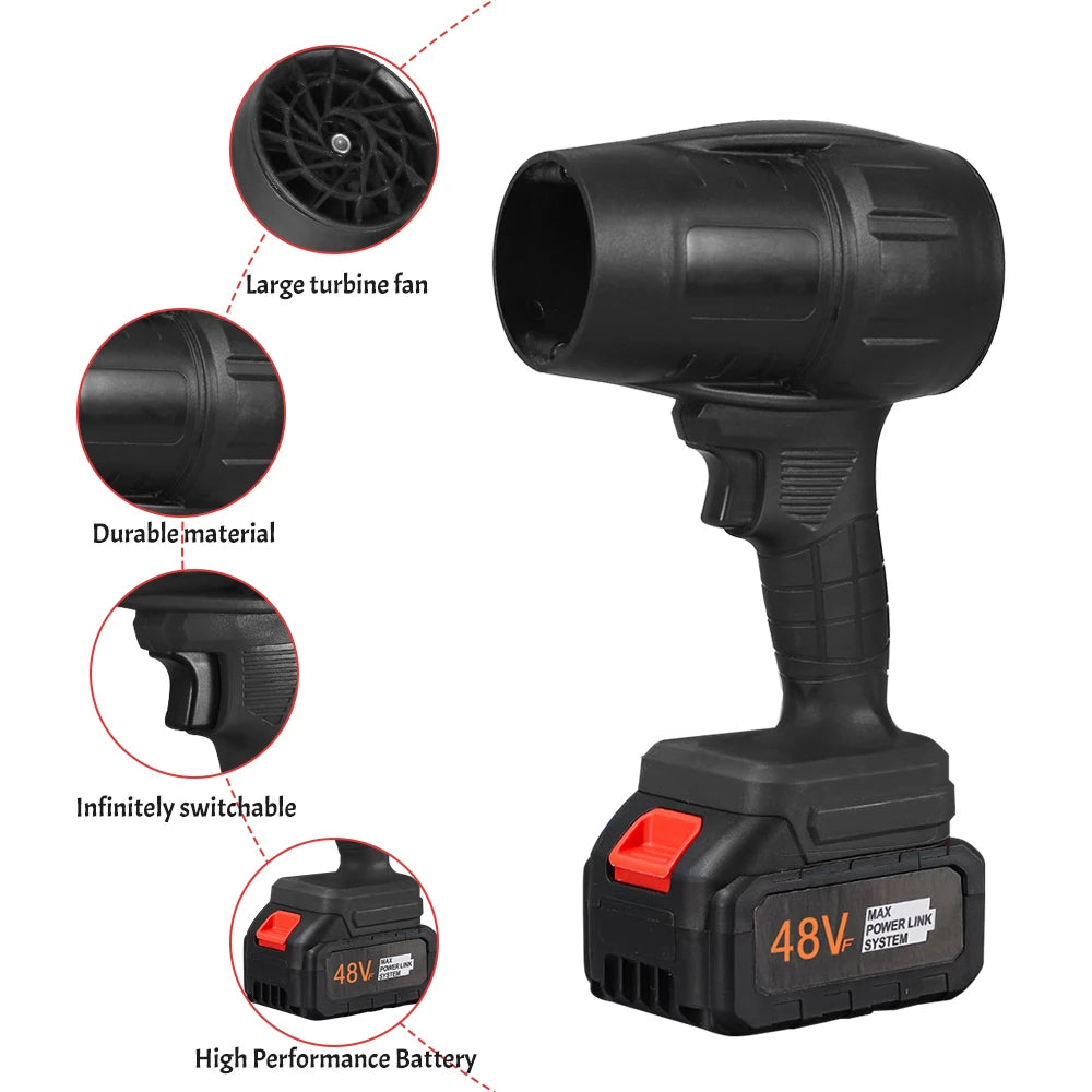 AT Handheld Turbo Blower Cordless Rechargeable IndustrialGrade Air Duster Cleaning