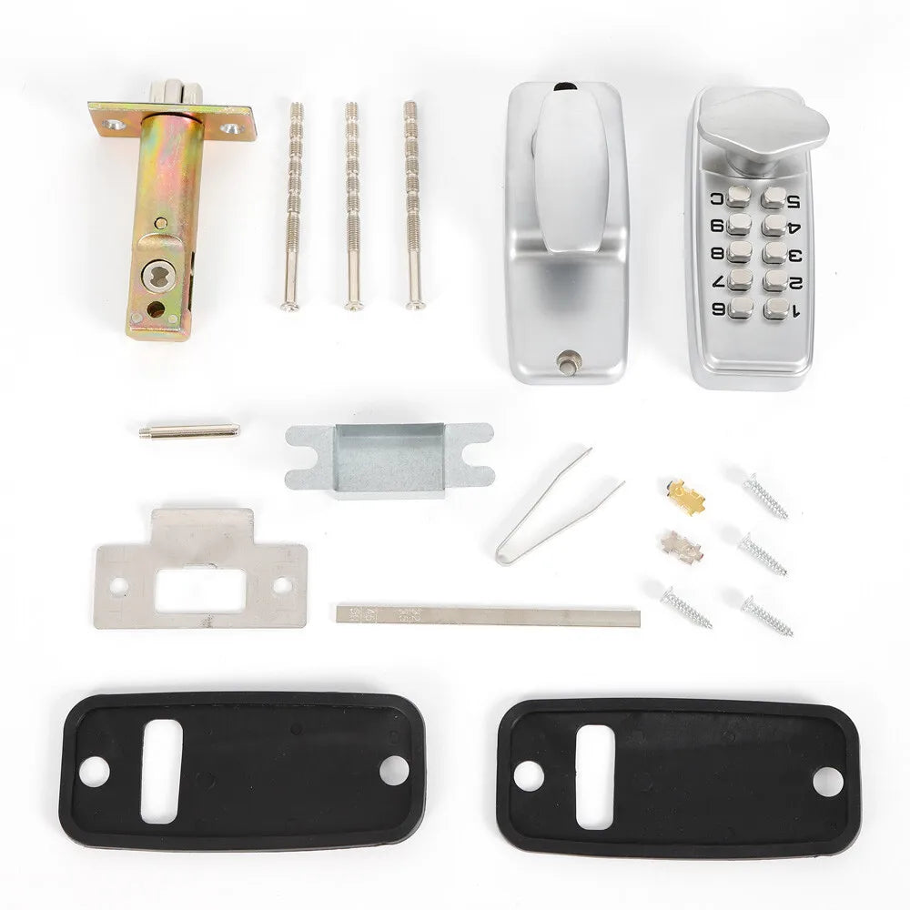 Mechanical Door Lock With Keypad Password Access For Secure Keyless Entry And Access Control