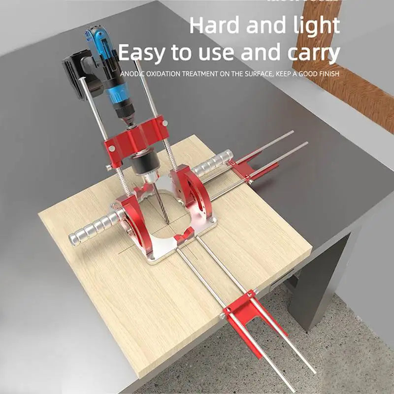 NONEDIY Woodworking Multi-Angle Drill Guide With Adjustable Handles Precision Drilling