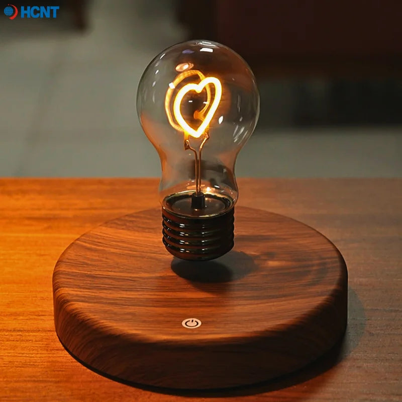 HCNT Levitating Bulb Lamp Magnetic Floating Desk Lamp Night Light