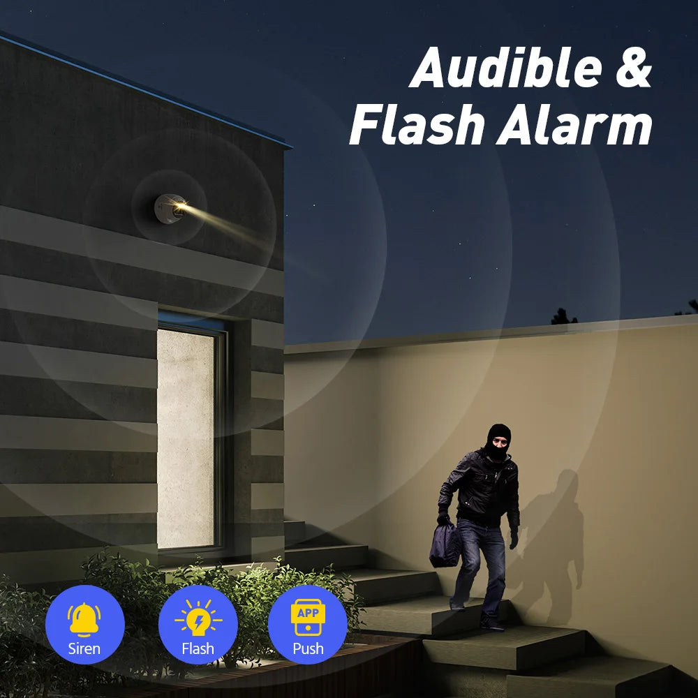 ANNKE 8MP IP Security SurveillanceCamera PoE 4KUltraHD DualLight IP67 Weatherproof