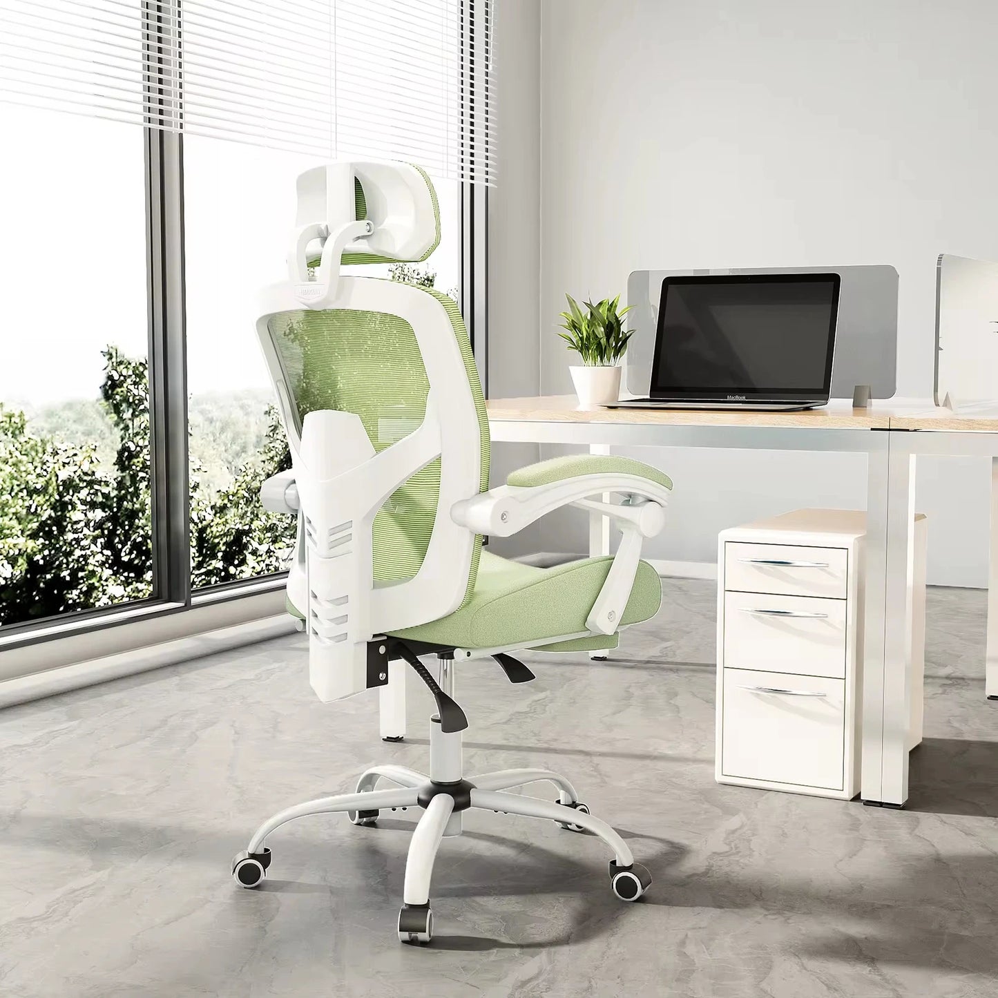 JHK Ergonomic Reclining High Back Mesh Executive Chair With LumbarSupportPillowPro