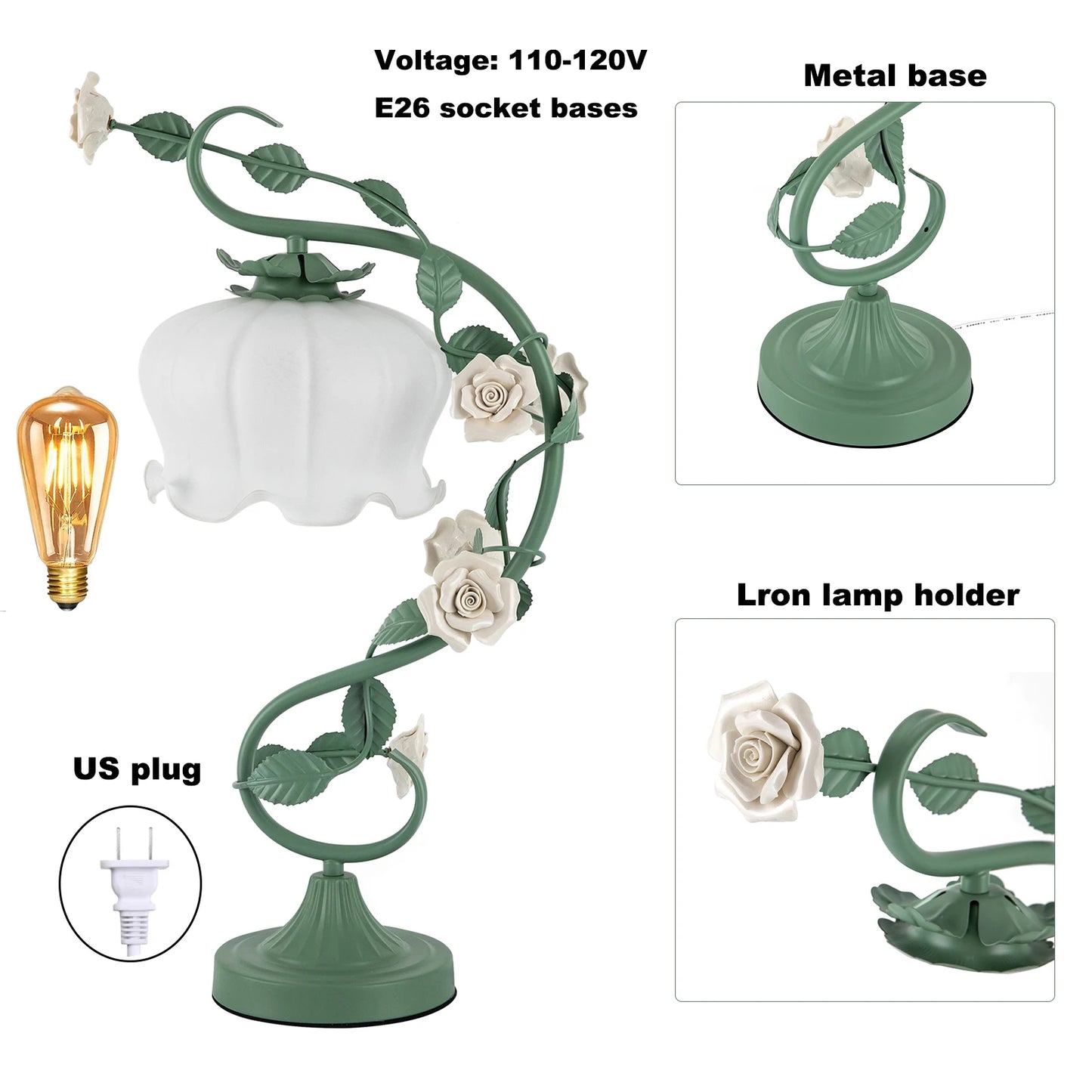LOYALHEARTD Modern Flower Petal Bedside Lamp For Bedroom And Office Reading Nightstand Light