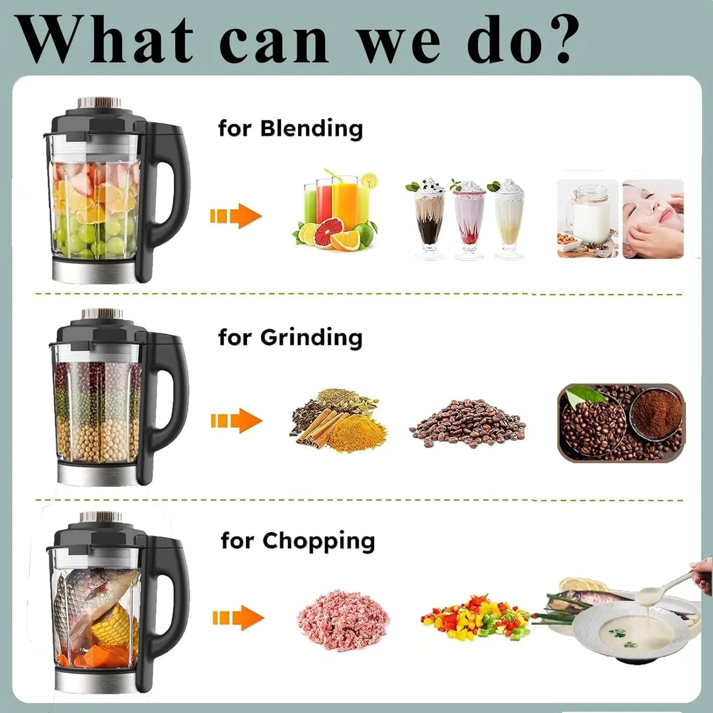 LIEI Countertop Blender and Hot Soup Maker With 9 Programs Self Cleaning