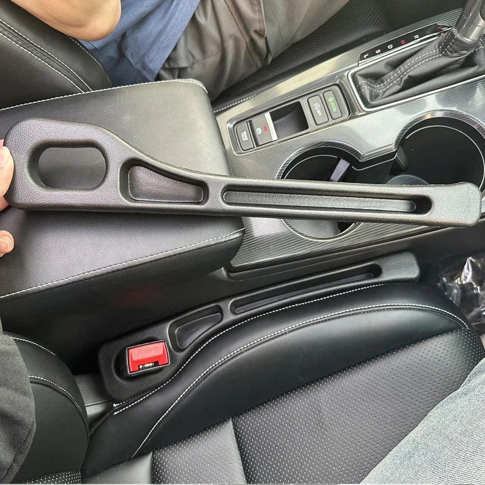 Universal Car Seat Gap Organizer With Wallet Slot Prevents Items From Falling Into The Gap