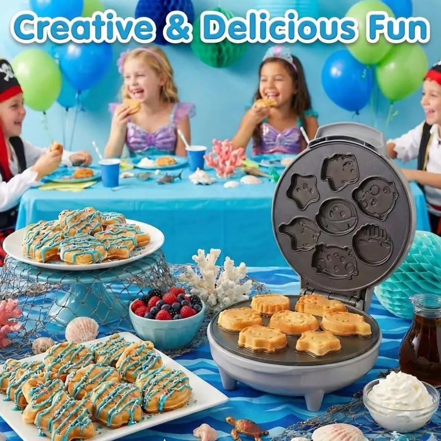 Creature Multifunctional Waffle Maker Engineered For Seven Oceanic Animal WaffleShapeSet