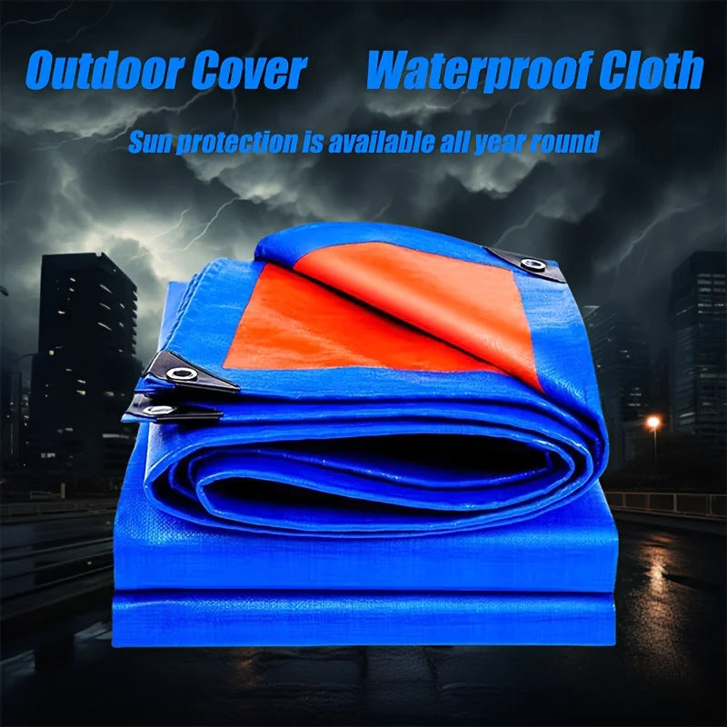 Heavy Duty Double Sided Waterproof PE Tarp With Reinforced Grommets