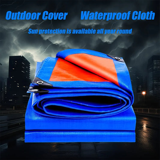 Heavy Duty Double Sided Waterproof PE Tarp With Reinforced Grommets