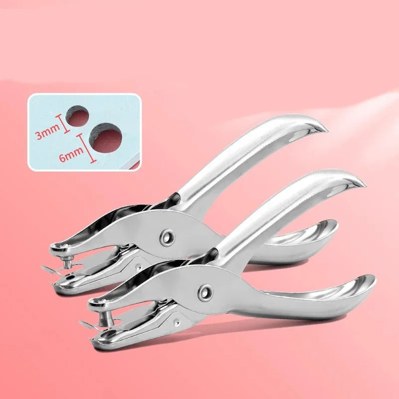 Manual Paper Hole Punching Machine For RoundBinding Hand Cranking UltraPrecision