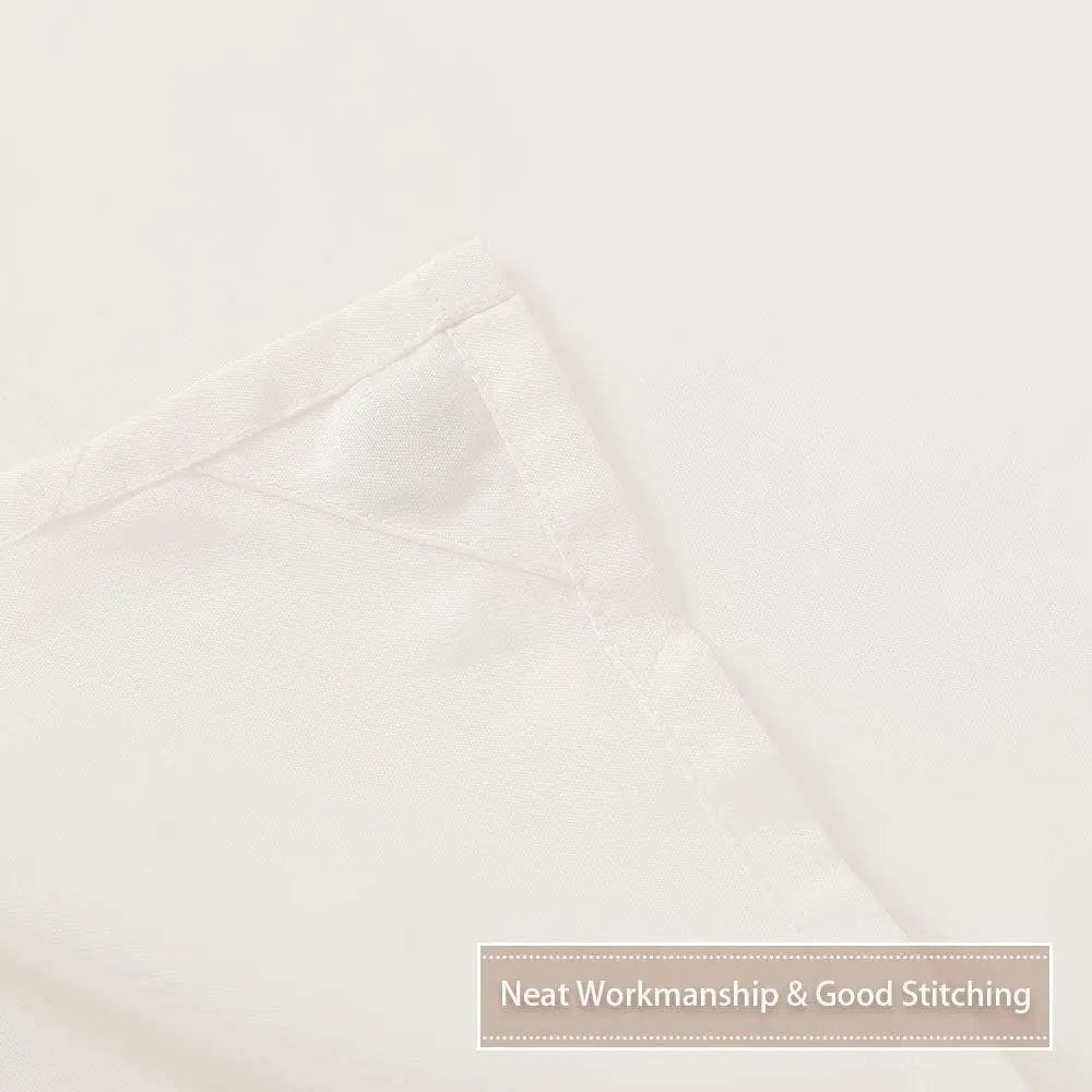 HiMISS Hotel Quality Waterproof Shower Curtain Liner With Magnets Durable Polyester Knit Weave