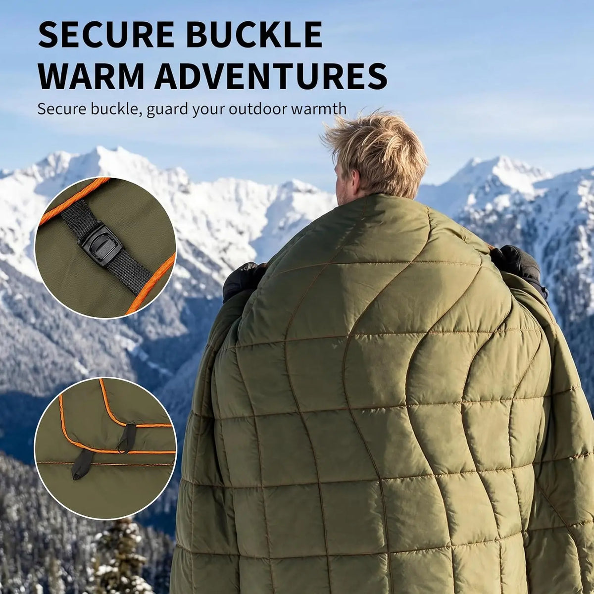 Tacleekii Waterproof Packable Outdoor Camping Blanket for Travel Hiking
