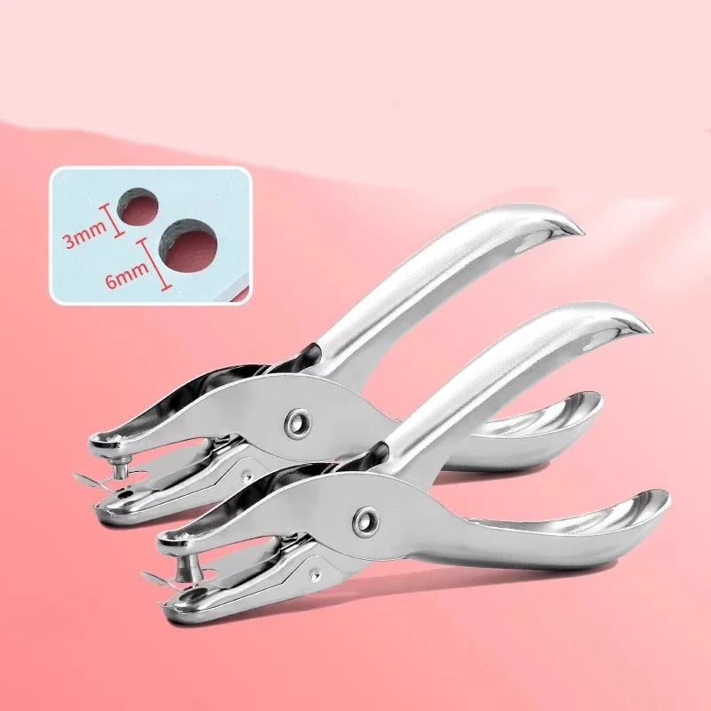 Manual Paper Hole Punching Machine For RoundBinding Hand Cranking UltraPrecision