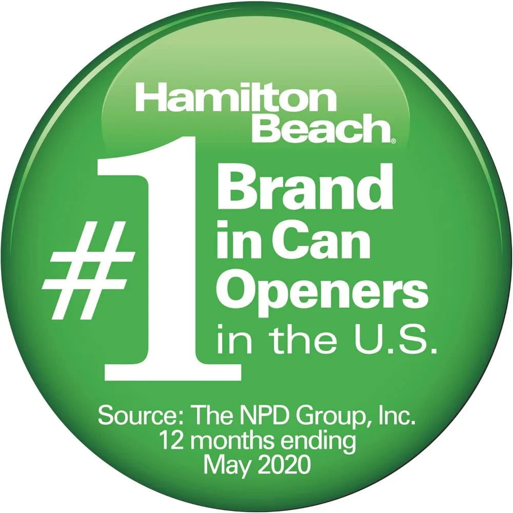Hamilton Beach Smooth Touch Can Opener With Push Down Lever For One Handed Operation And Smooth Edge Lids