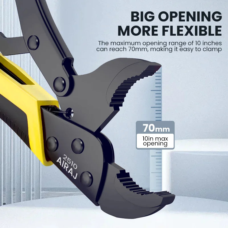 AIRAJ Locking Pliers Set AllPurpose QuickRelease CurvedMouth HeavyDuty Industrial