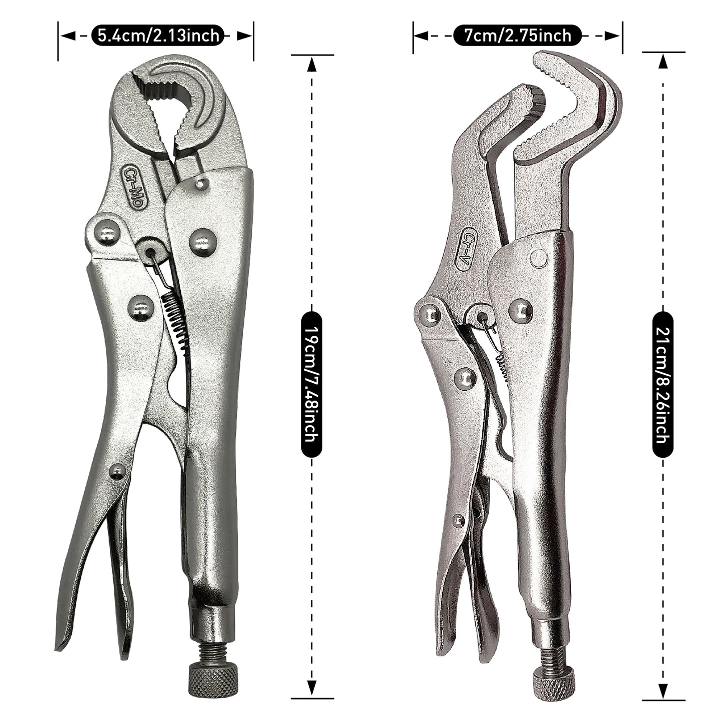 MacWorkDIY Parrot Nose Adjustable Locking Pliers Set